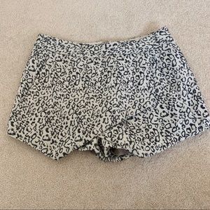Express cheetah asymmetrical skort